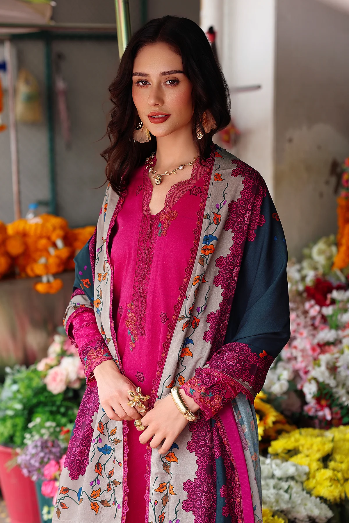 CHARIZMA Embroidered Linen Collection '25' ANW6-06 - Image 3