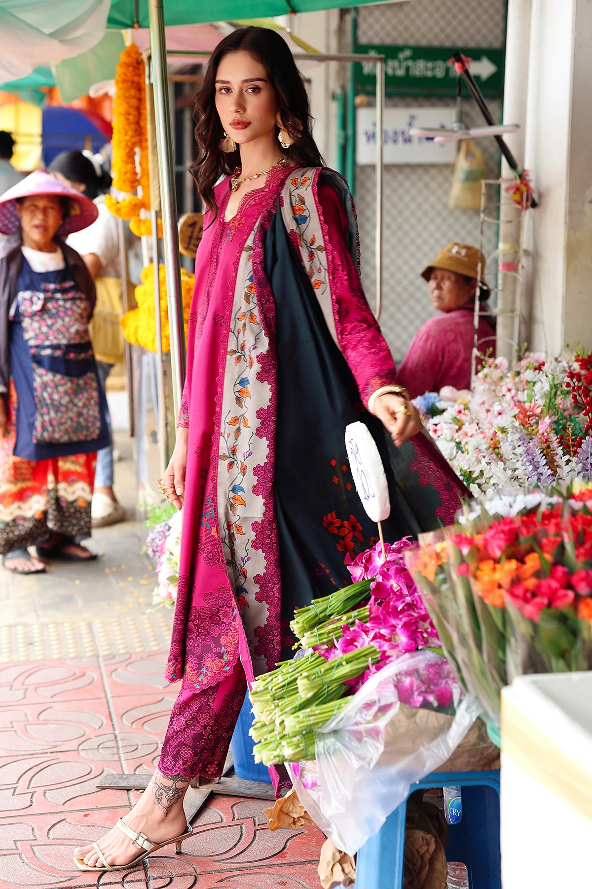 CHARIZMA Embroidered Linen Collection '25' ANW6-06 - Image 4