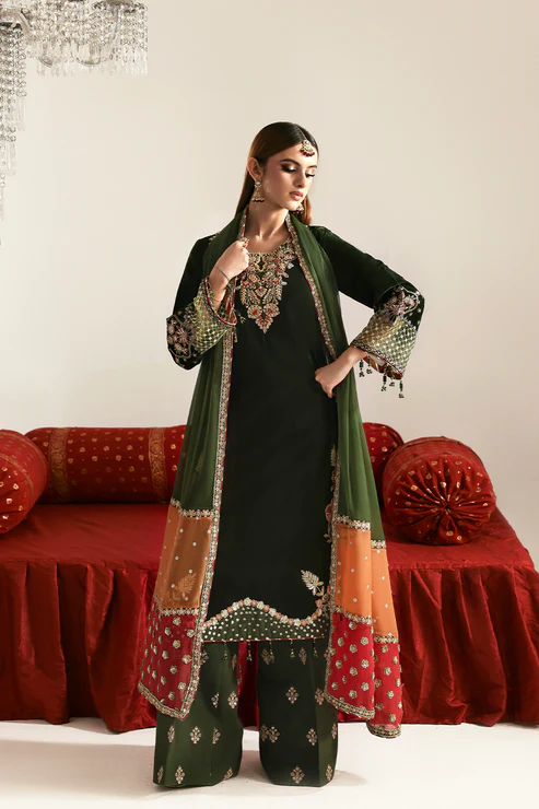 EMAAN ADEEL Zarposh Velvet Collection '25' Aarish - Image 3