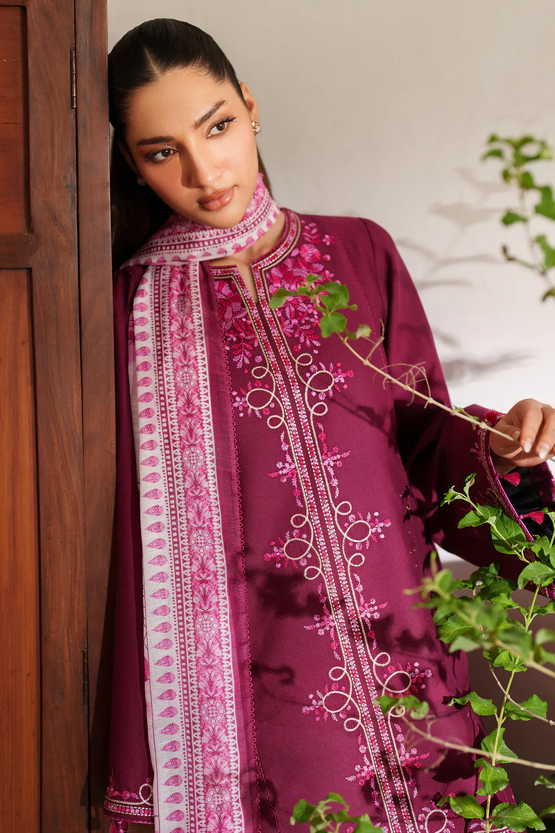 JAZMIN EMBROIDERED KHADDAR '25' UW-0155 - Image 3