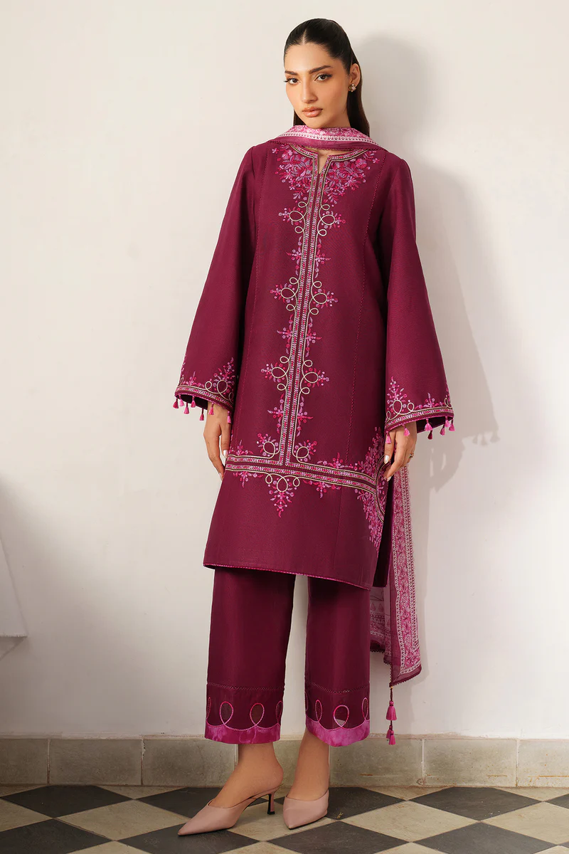 JAZMIN EMBROIDERED KHADDAR '25' UW-0155