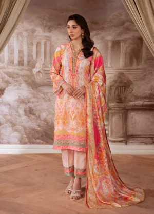 GULAAL Velouré Printed Silk '25' Blush Royale