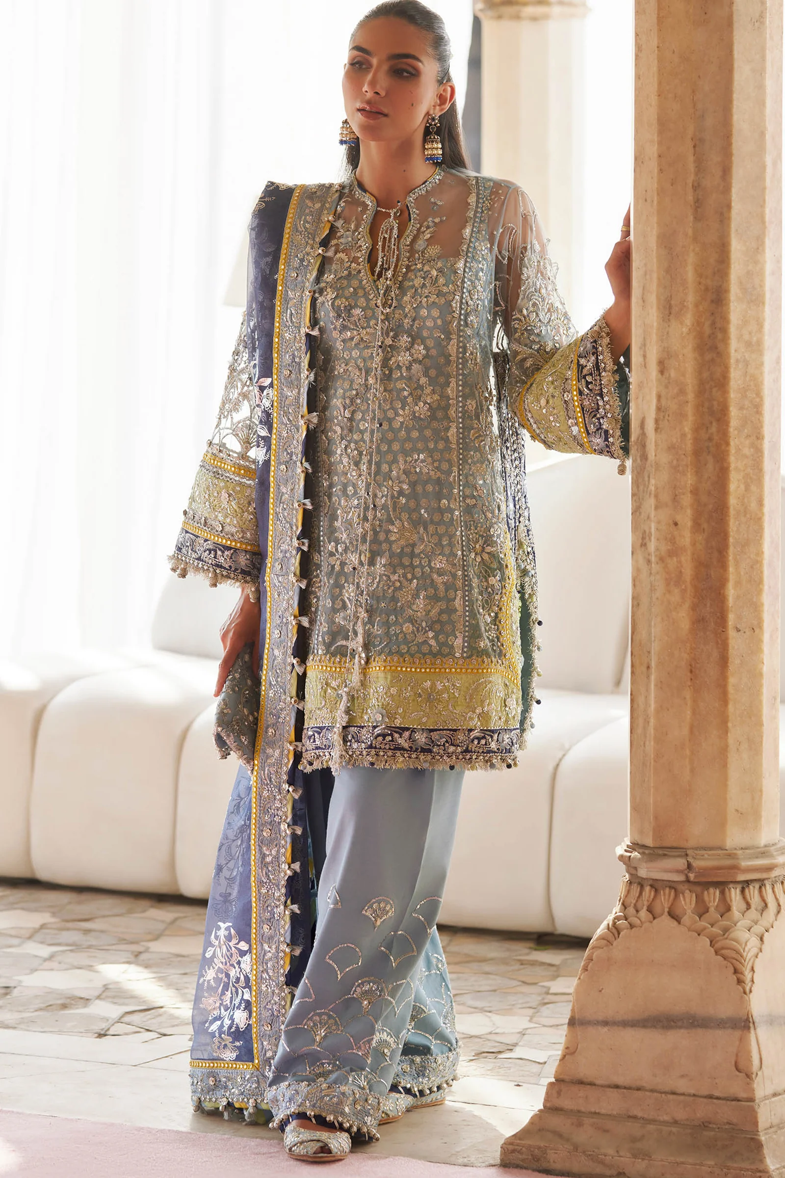 ZAHA GOSSAMER'25' NILOFAR-E-SHAAM (ZC25-04)