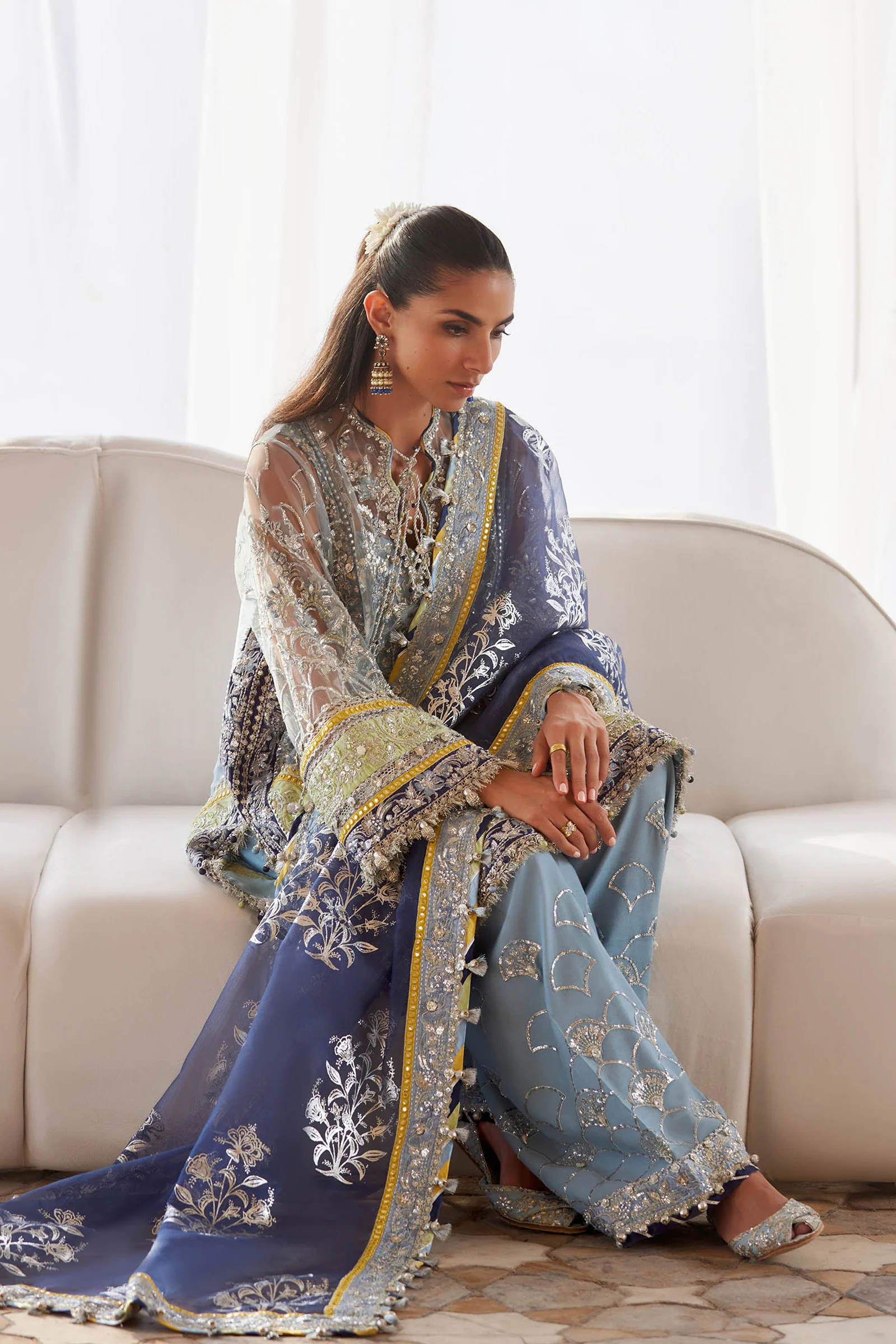 ZAHA GOSSAMER'25' NILOFAR-E-SHAAM (ZC25-04) - Image 4