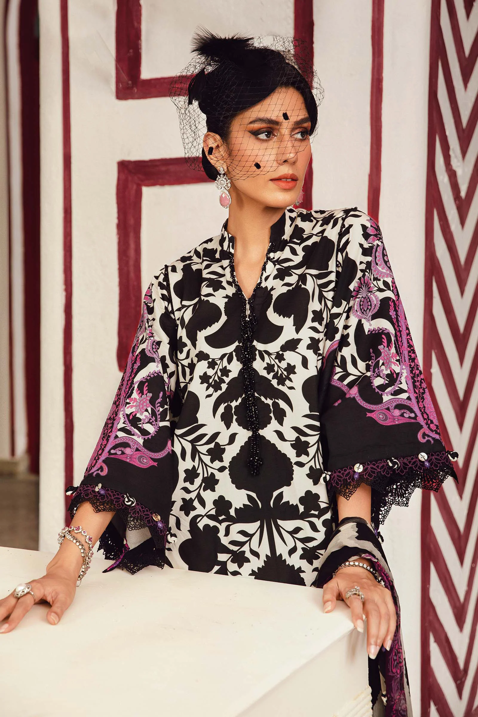 Maria B M Prints winter '25-MPT-2704-B - Image 2