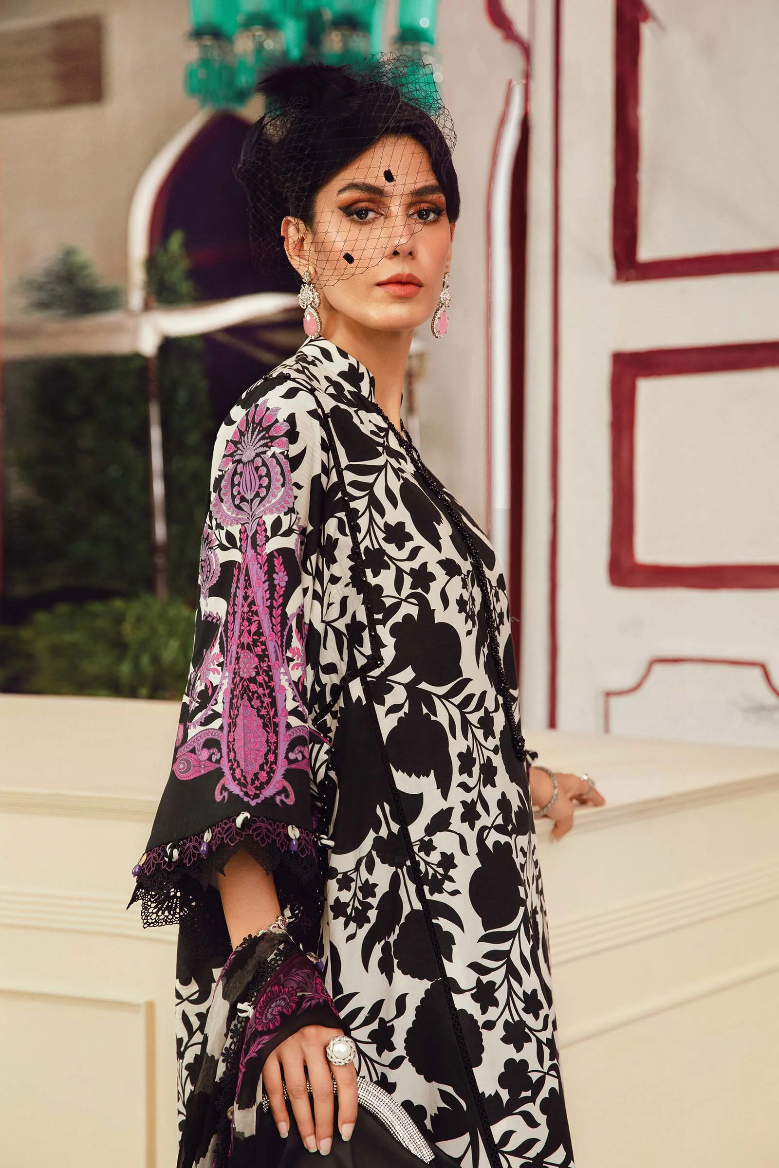 Maria B M Prints winter '25-MPT-2704-B - Image 3