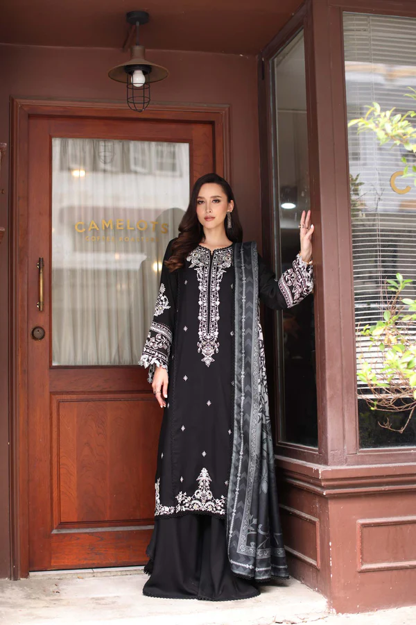Noor by Saadia Asad Winter Embroidered Printkhaas '25' D10- A - Image 2
