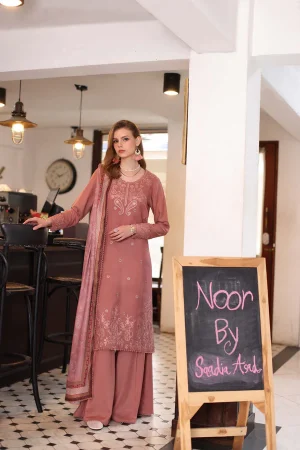 Noor by Saadia Asad  Winter Embroidered Printkhaas '25' D2 - B