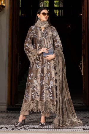 MARIA.B Winter Luxe Embroidered Velvet '25' WL-1303-BEIGE
