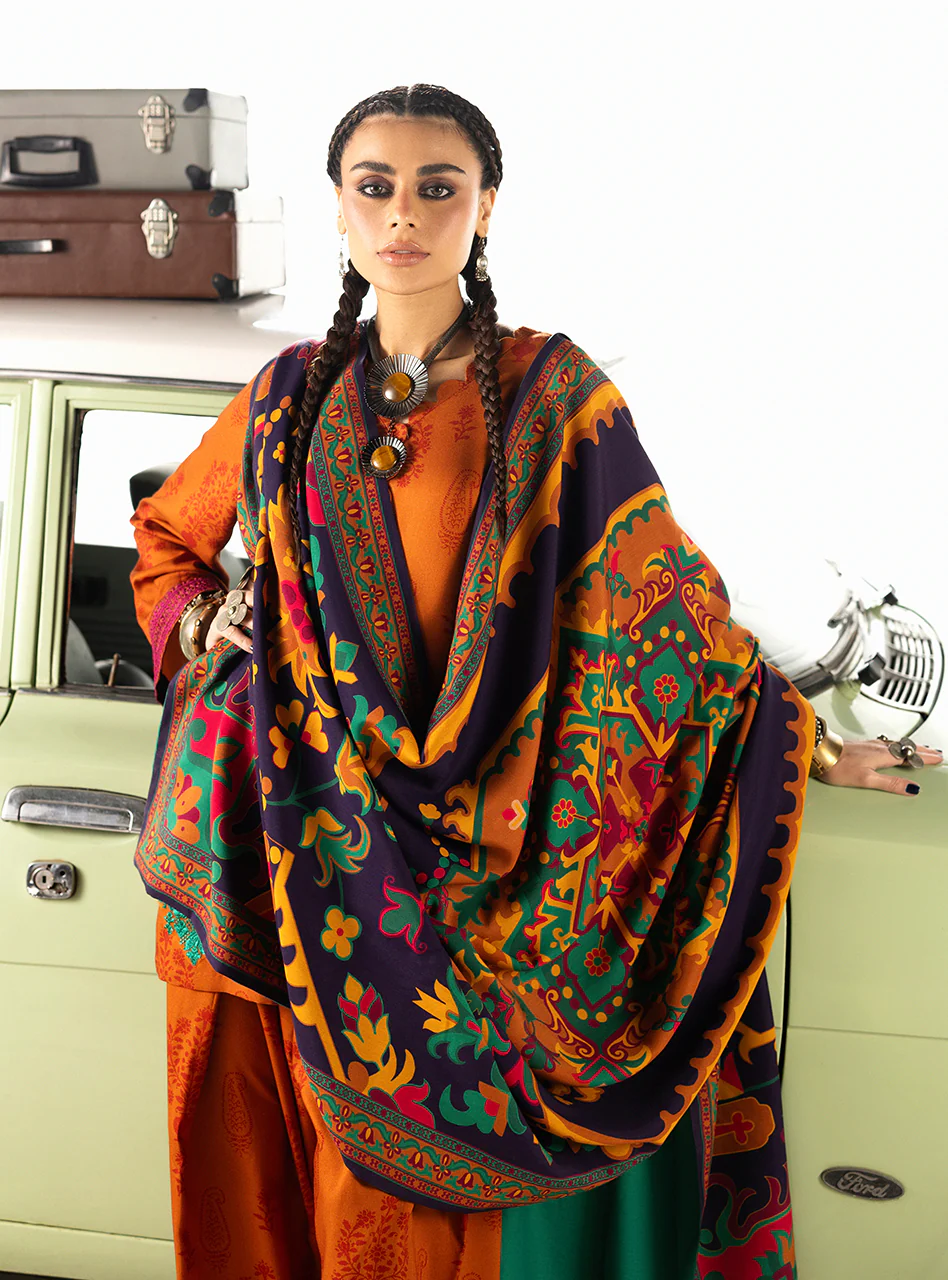 Zainab Chottani Winter Shawl '25-Suniva - Image 2
