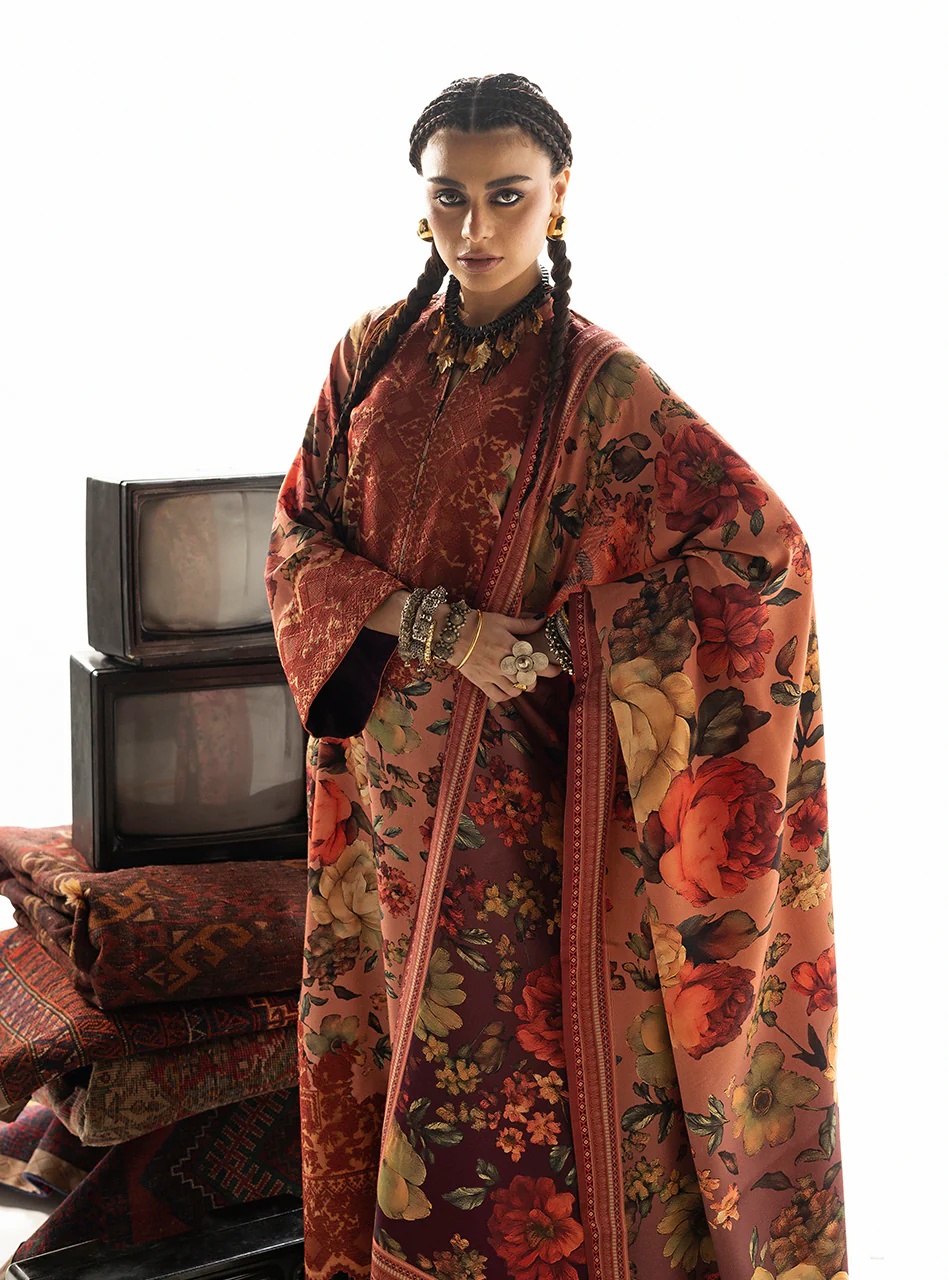 Zainab Chottani Winter Shawl '25-Abibi - Image 2