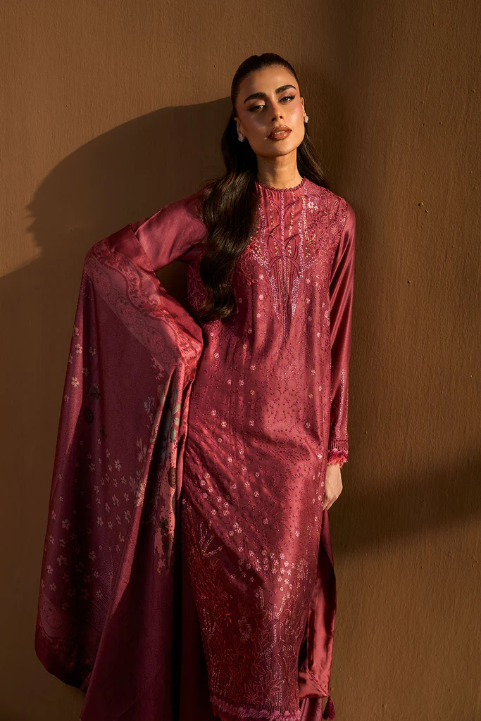 Sobia Nazir Winter Shawl '25-WS25-3B - Image 3