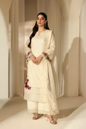 Azure Chiffon Luxe '25-Ivory Flora