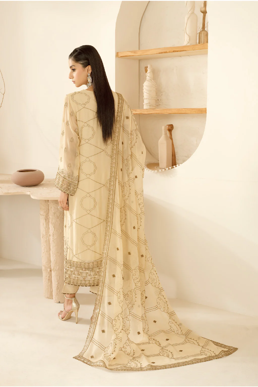 Ramsha Embroidered Chiffon - BB 104 - Image 2