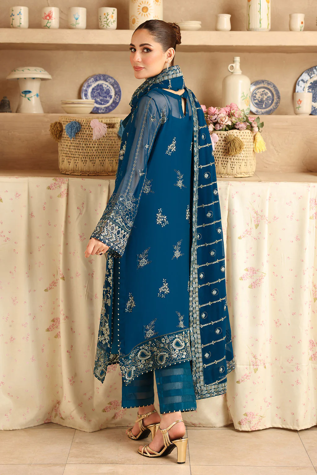 Ramsha Embroidered Chiffon -BB 202 - Image 2