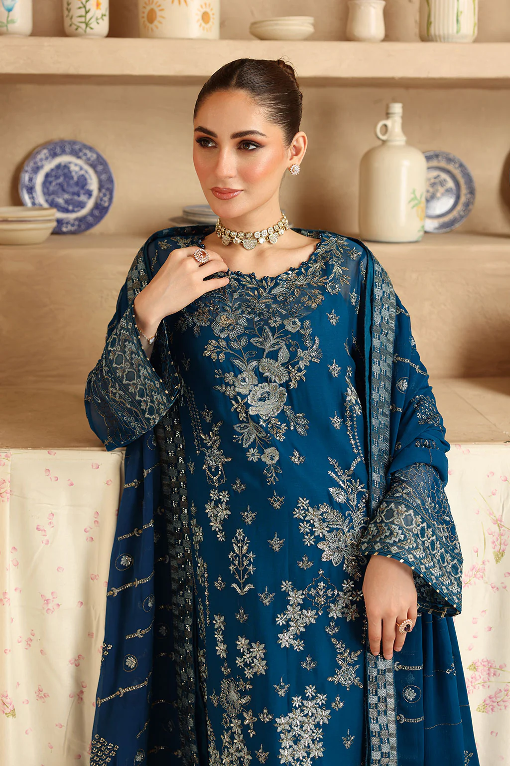 Ramsha Embroidered Chiffon -BB 202 - Image 3