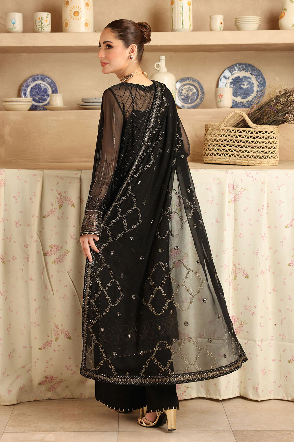 Ramsha Embroidered Chiffon - BB 206 - Image 2