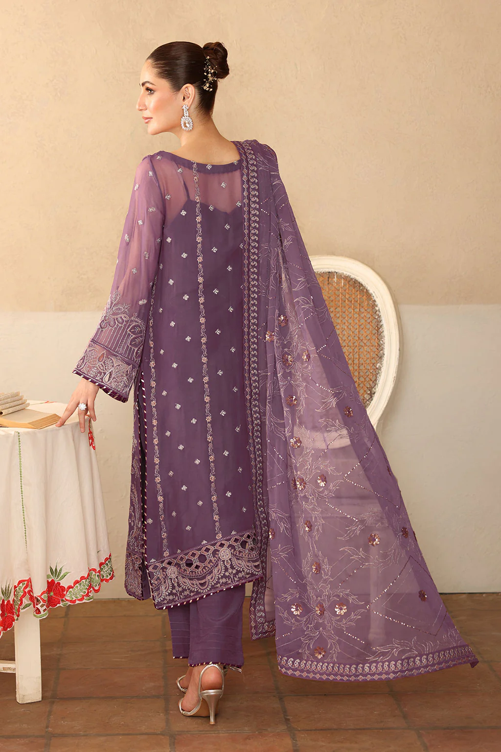 Ramsha Embroidered Chiffon - BB 207 - Image 2