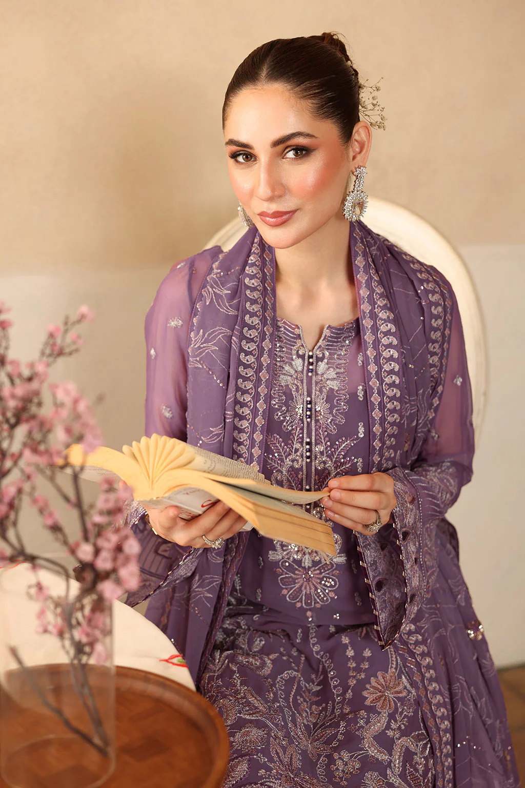 Ramsha Embroidered Chiffon - BB 207 - Image 3