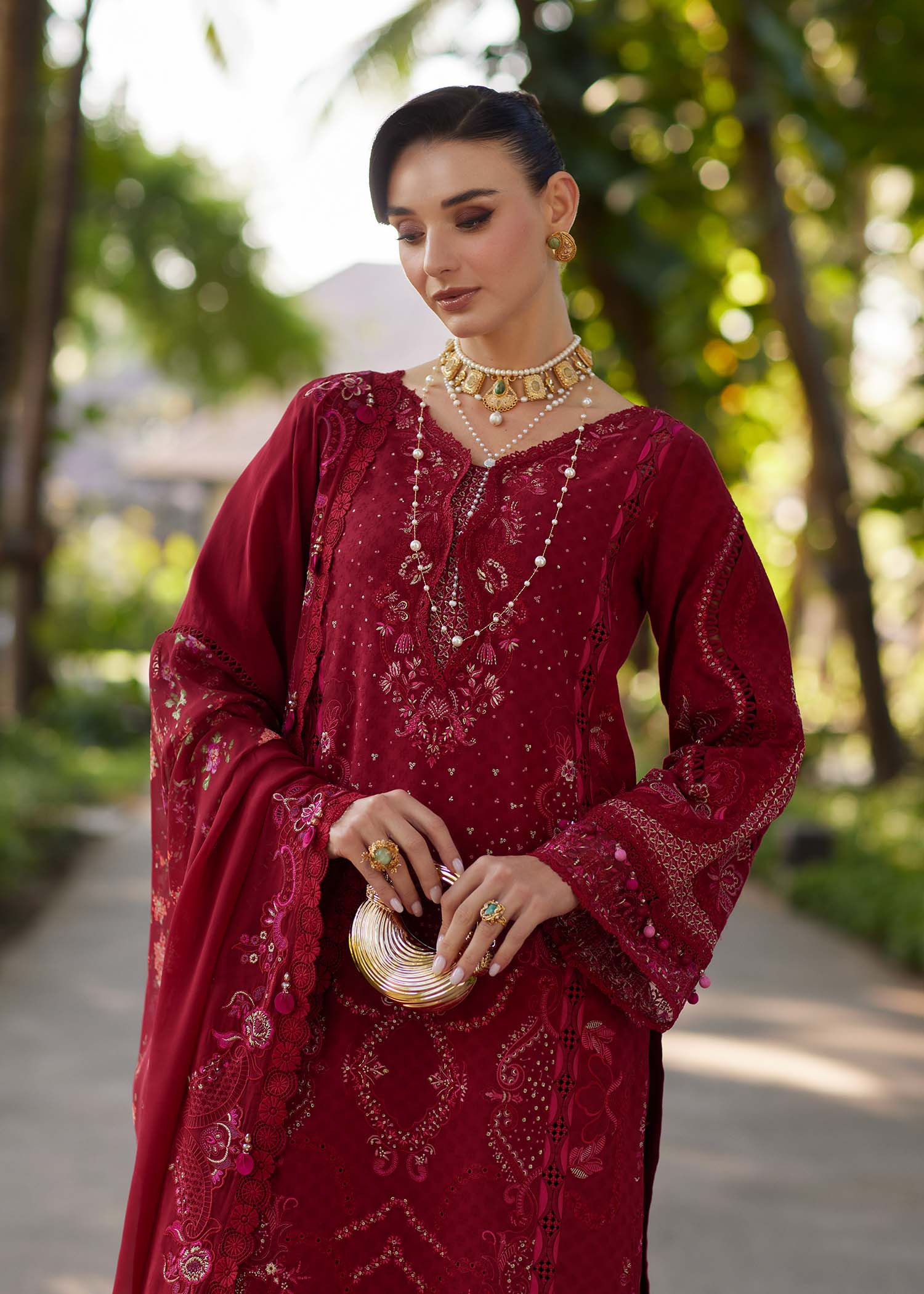 Kanwal Malik Ariya Luxury Lawn '26-Safa - Image 3