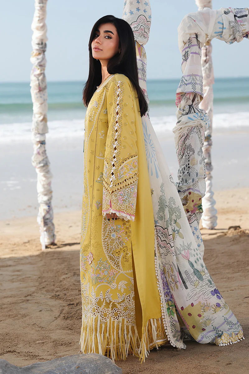 Qalamkar Sahil Luxury Lawn '26-SA-07 HIRA - Image 3