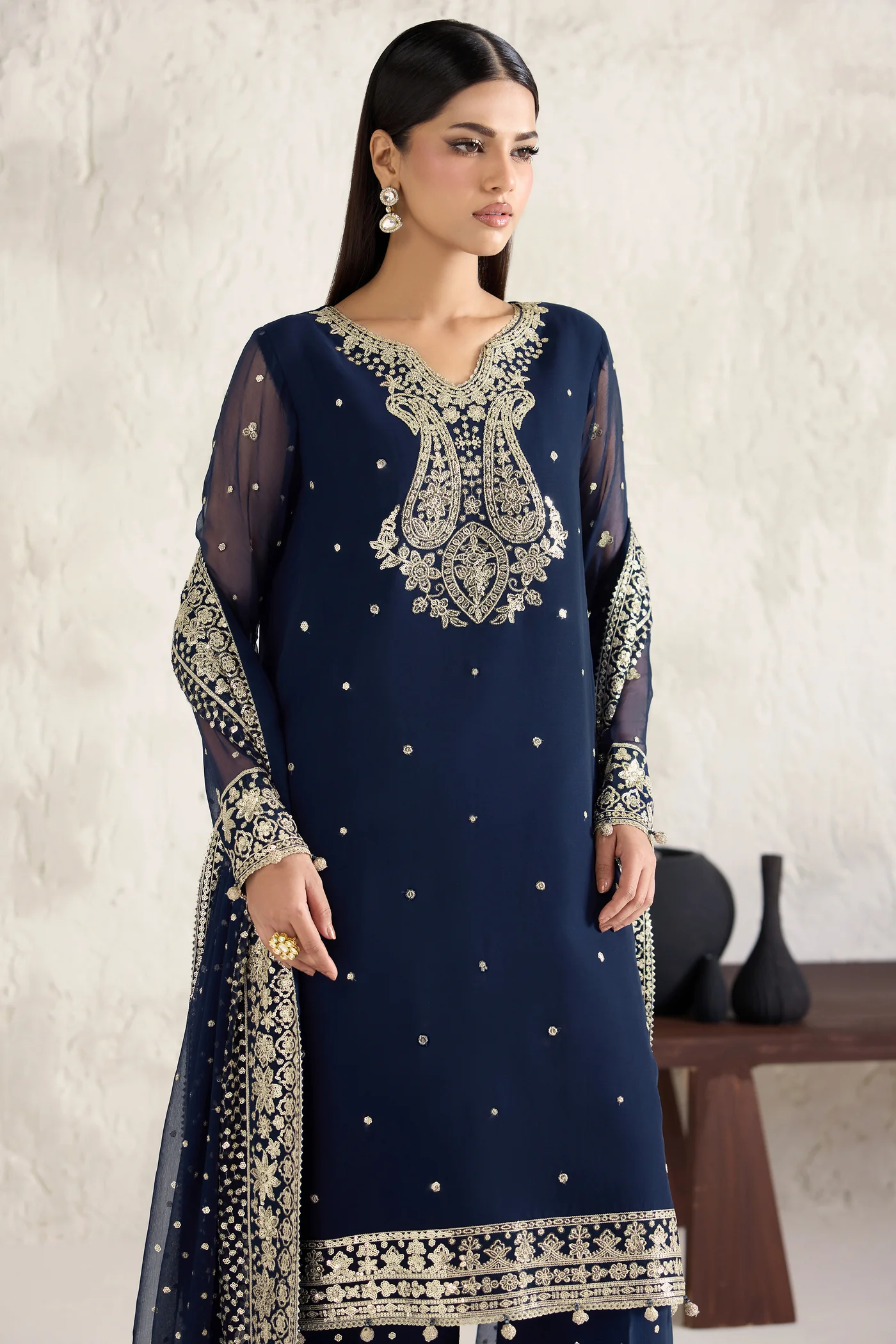 Farash Formals '26-Navy Lumina - Image 2