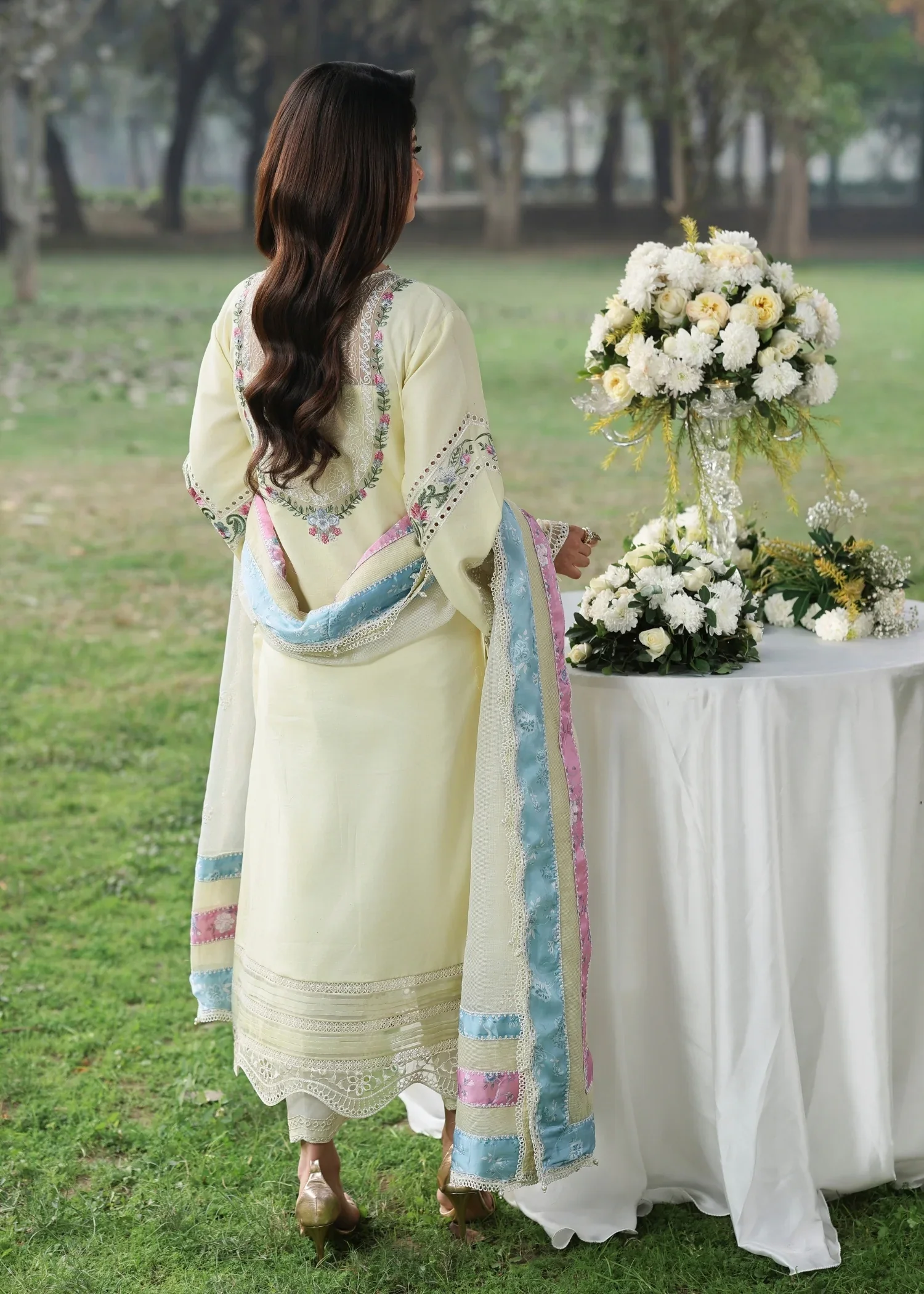 Sardinia Tales Of Petals Luxury Lawn '26-DAISY DREAM - Image 3