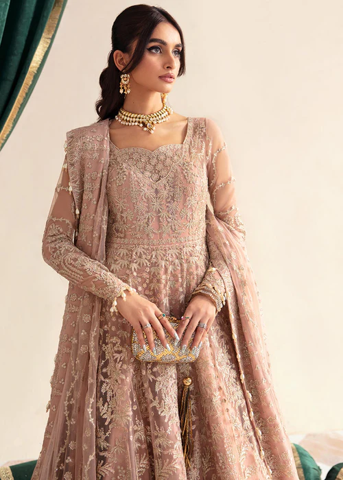 Afrozeh Chenille Embroidered Net AZW- 23-V1-10 - Image 2