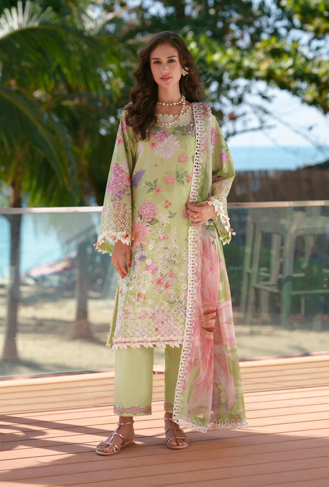 AJR Couture Chikankari Prints Lawn '26-Riwa
