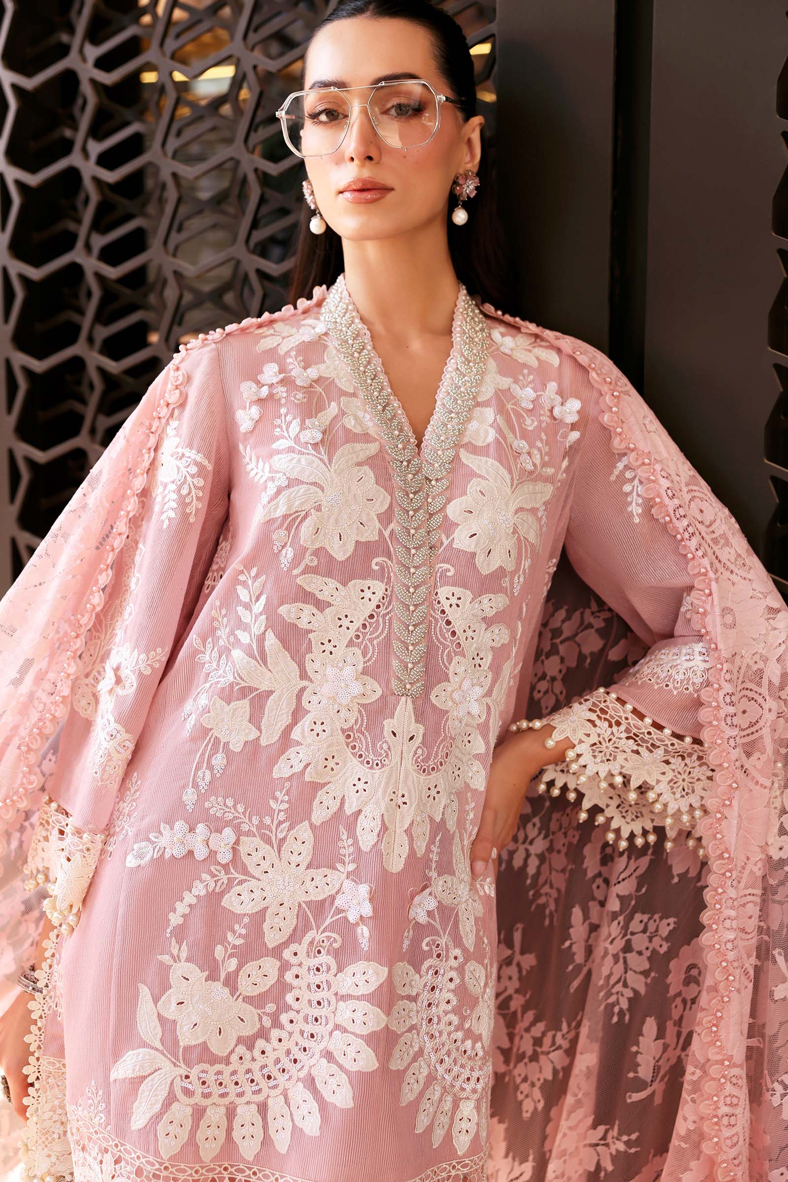 Maria B Luxury Eid Lawn'26- D-2603A - Image 2