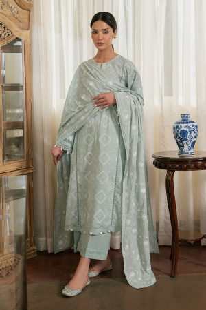 Cross Stitch Mahiri Lawn '26-SAGE REVERIE