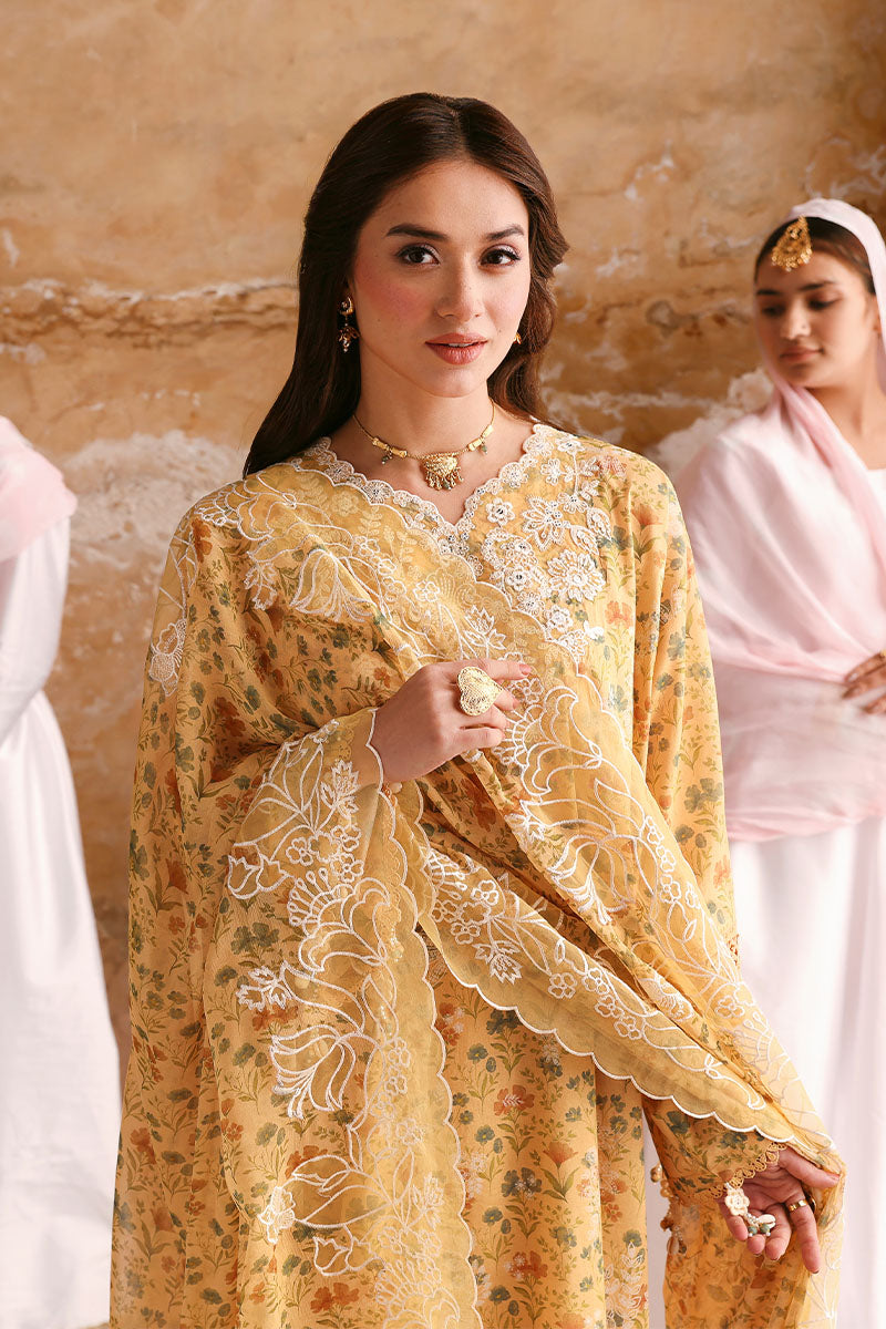 Cross Stitch Eid Lawn '26-SUNLIT HUE - Image 3