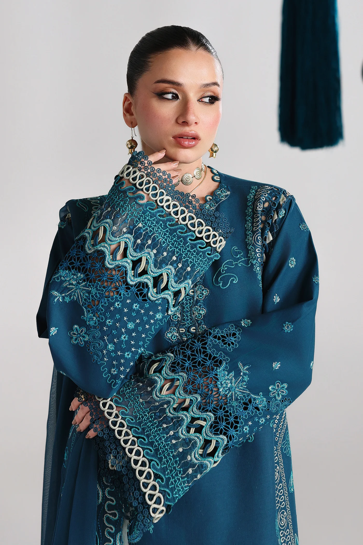 Qalamkar Festive Lawn '26-QFL-07 KAISA - Image 2