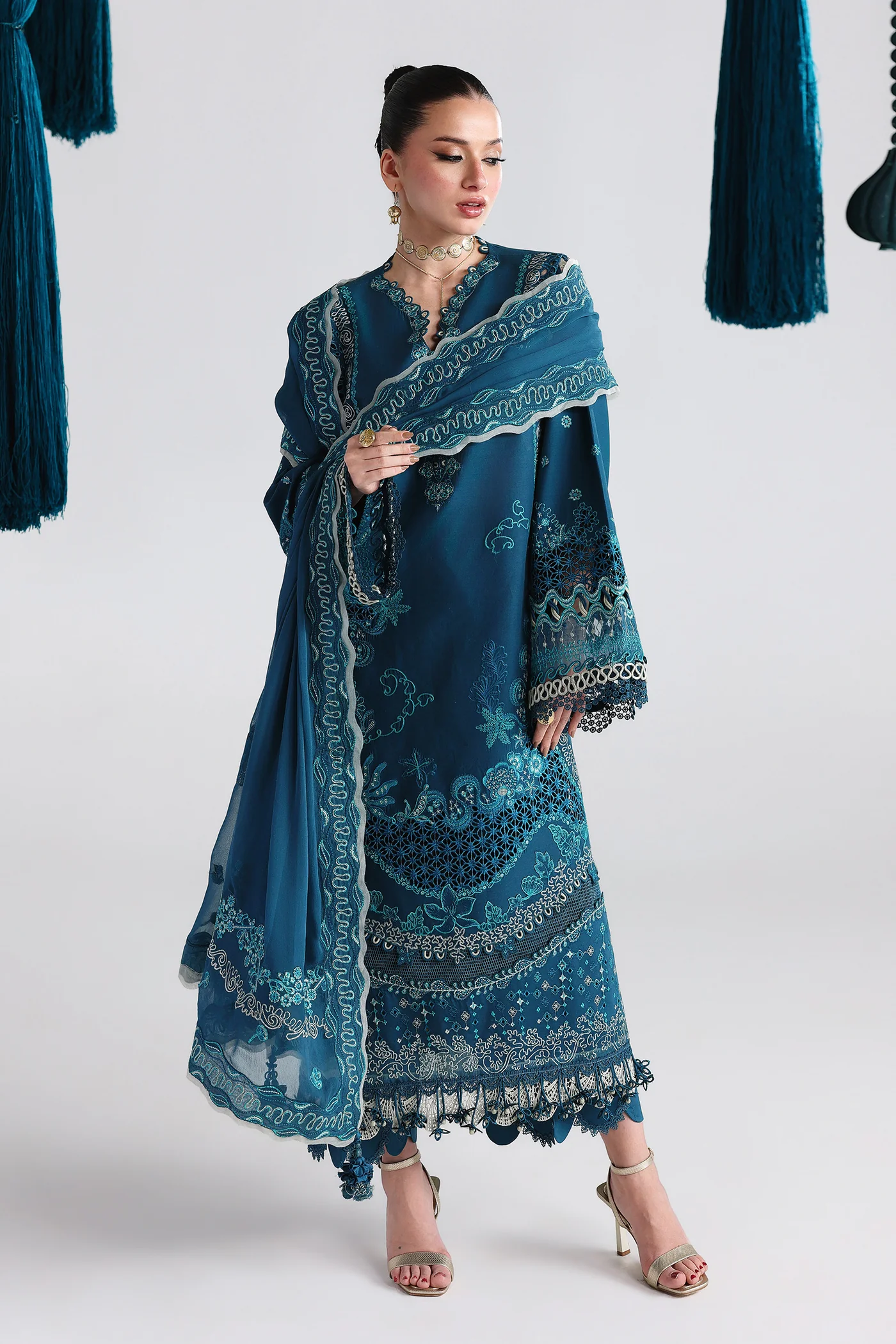 Qalamkar Festive Lawn '26-QFL-07 KAISA - Image 3