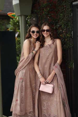 Noor Luxe Chikankari '26-D12 - Etoupe love