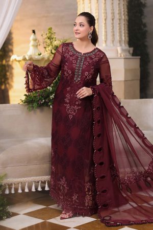 Maria B Chiffon '26-MPC-26-108-Burgundy
