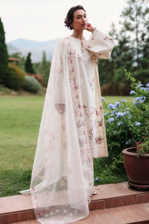 Cross Stitch Eid Lawn Edit II '26-CARAMEL CREAM