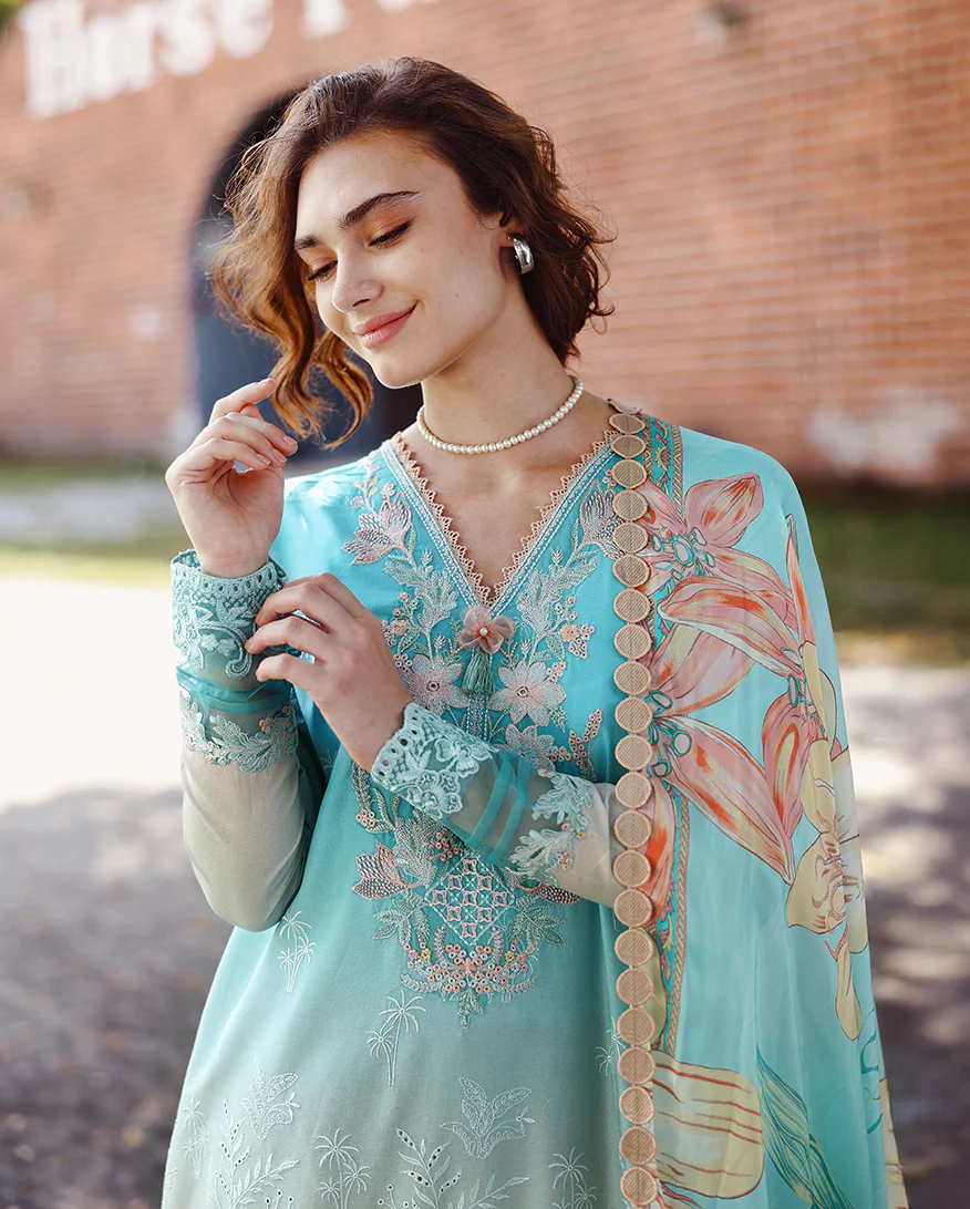 Mushq Solace | Ombre Chikankari '26-Whispered Dawn - Image 3