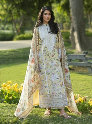 Zainab Chottani Luxe Lawn '26-Dune - 12