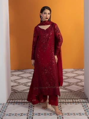 Gulaal Maeri Luxury Chiffon '26-Crimson