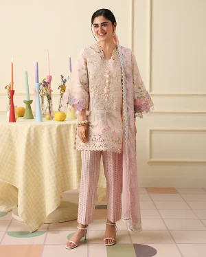 Mushq Soleil Lawn Prints '26-Berry Creme