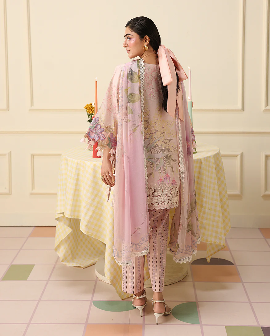 Mushq Soleil Lawn Prints '26-Berry Creme - Image 3
