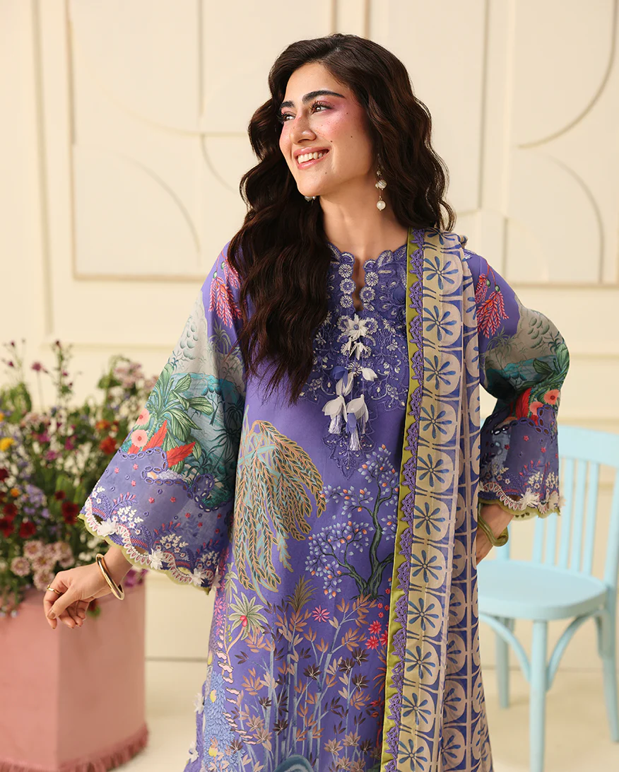 Mushq Soleil Lawn Prints '26-Camellia Kiss - Image 2