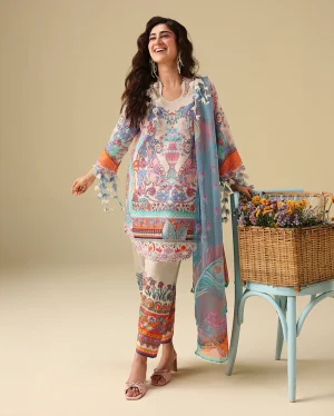 Mushq Soleil Lawn Prints '26-Eden Whisper