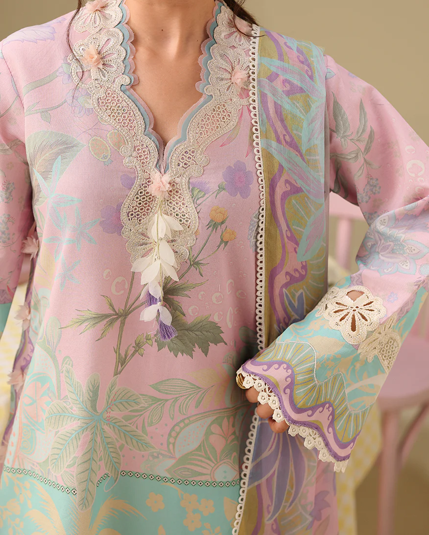 Mushq Soleil Lawn Prints '26-Honey Petal - Image 2