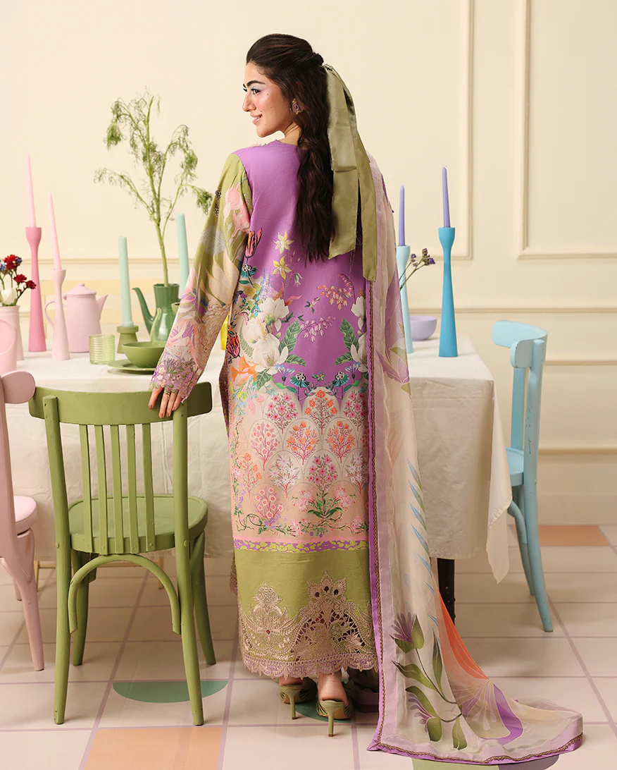 Mushq Soleil Lawn Prints '26-Lilac Whim - Image 2