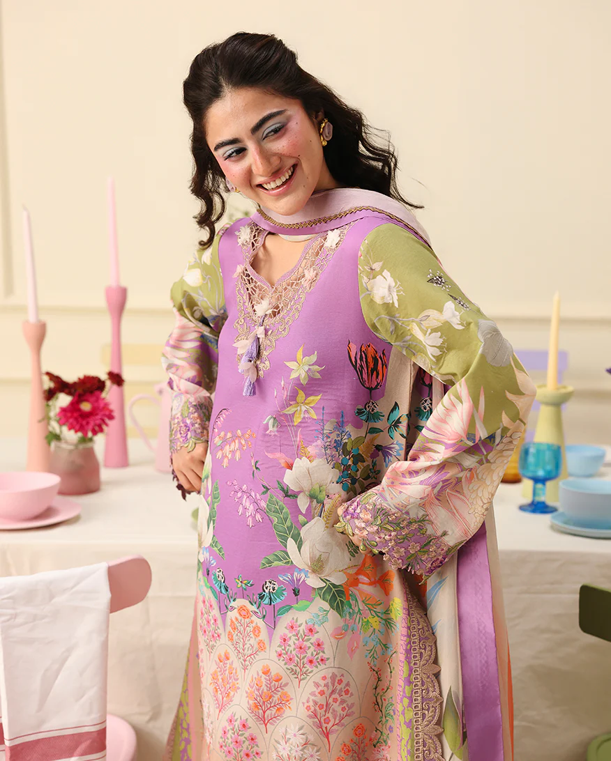 Mushq Soleil Lawn Prints '26-Lilac Whim - Image 3