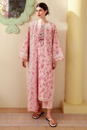 Cross Stitch Premium Lawn '26-DUSTY PINK