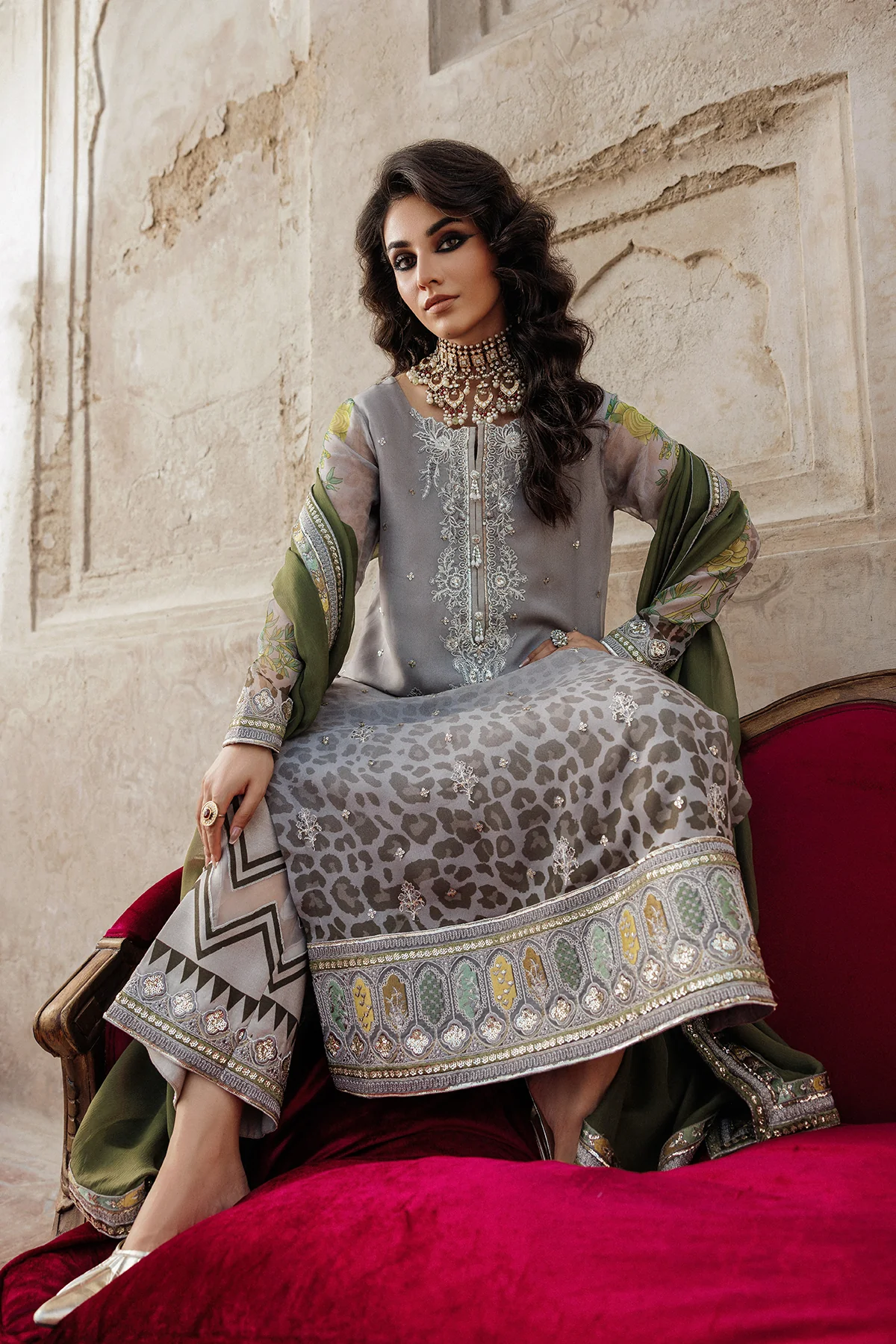 CHARIZMA Embroidered Printed Chiffon Collection,26 VSL6-12 - Image 4