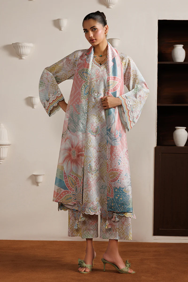 BAROQUE EMBROIDERED LAWN UF-4526